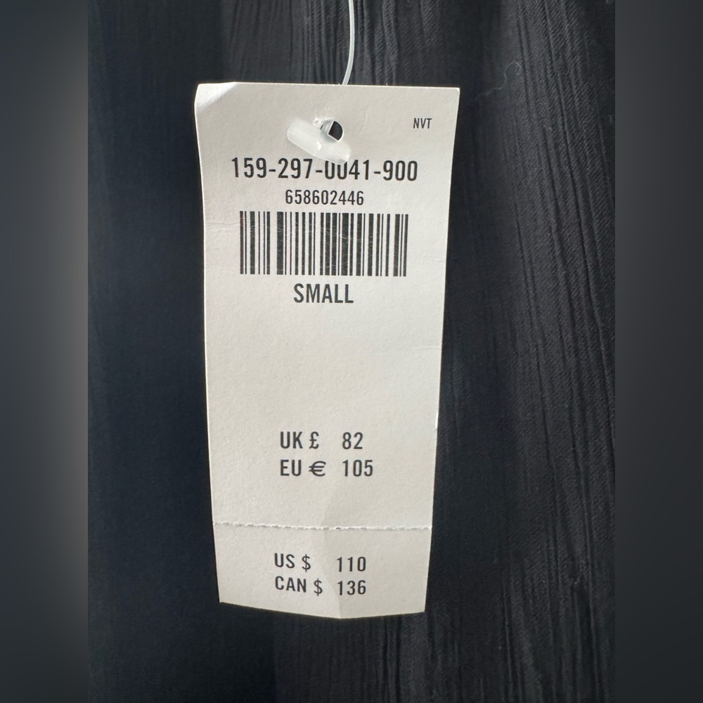 NWT Abercrombie & Fitch Open Back Black Jumpsuit - Picture 9 of 9
